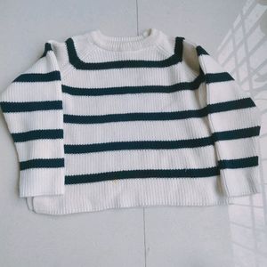 ZARA STRIPED KNIT SWEATER