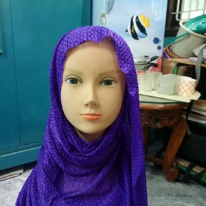 Dark Violet Shawl Dupatta Hijab