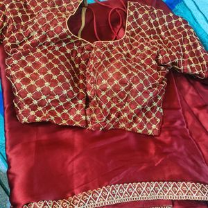 New Mulmul Silk Saree With Padded Blouse