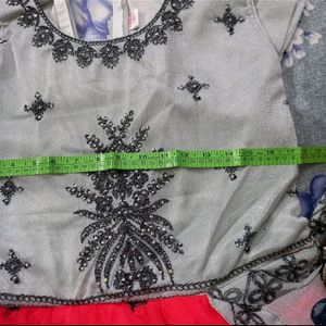 Designer Long Frock With Different Pattern