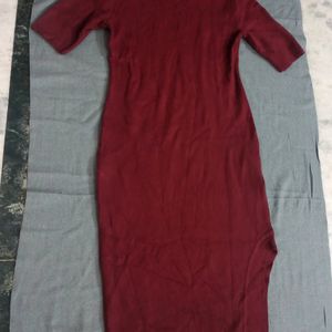 Rib-knit Bodycon Dress