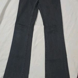 High Waist Bell Bottom  Black Jeans