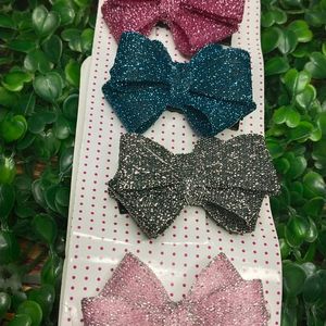 Cute Bow Clips( Pack Of 6)