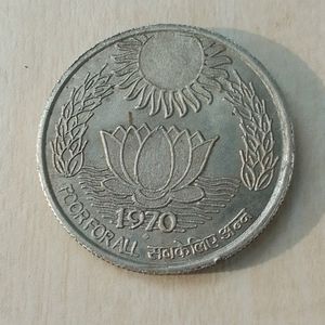 Rare Indian Real Full 999%.Silver Coin