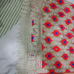 Cotton Zari With Sarara  Full Suit