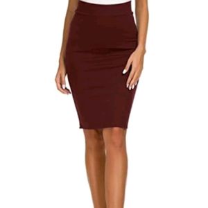 Maroon Skirt