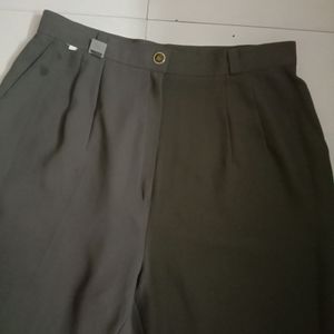 Korean High Waisted Brown Trouser Pant