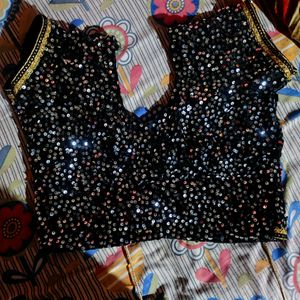 Readymade Velvet Sequence Blouse