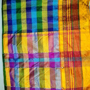 Multicolour Cotton Silk South Saree🌈