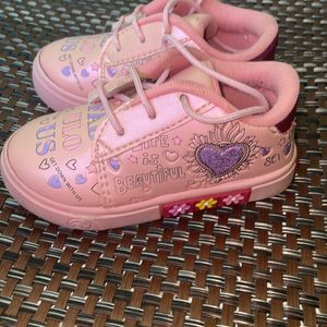 Baby Pink Girls Sneaker Shoes 👞