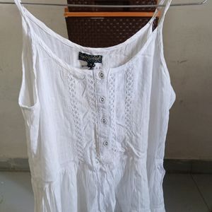 White Top For Women, Cut Sleeve