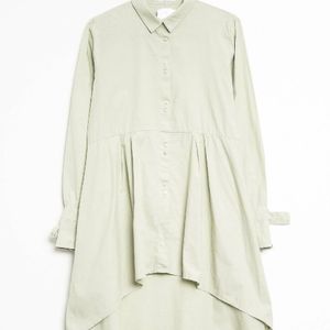 MANGO Women Green Regular Shirt