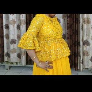 Yellow Mustard Lehnga Choli