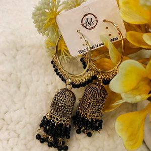 Jhumka In Black Colour ⚫ / Jewellerycohub