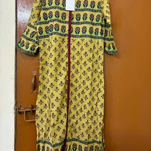 Light Yellow Kurti For Womens