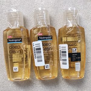 Neutrogena Deep Cleanser Pack Of 3 (Sealed)