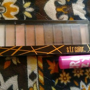 Eyeshadow Palette And Crazy Lips Lip Balm