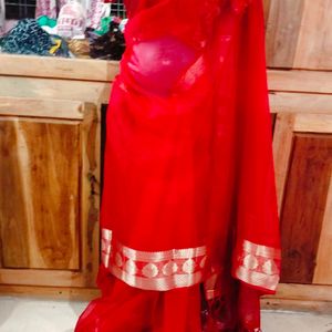 Beautiful New ❤️ Saree With Blouse