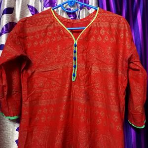 Red kurta