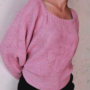 Pink Crop Sweater