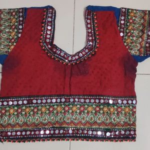 Cotton Blouse Choli Navratri Crop Top