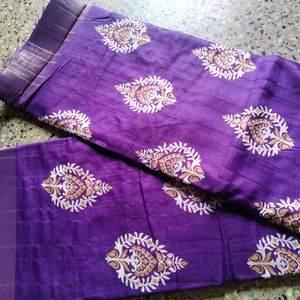 New Purple Colour Saree