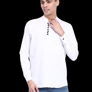 Trendy Short white kurta for boys