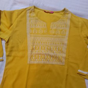 Yellow Beautiful Kurta