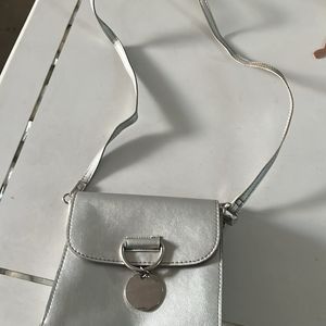 Silver Sling Bag