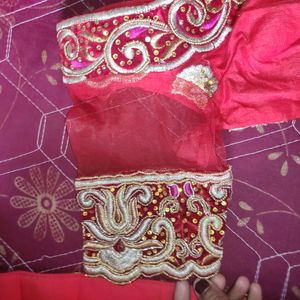 Bridal Lehenga With Free Necklace Set & Bangles