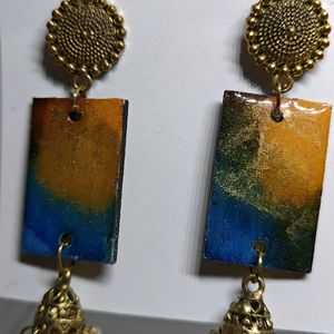 Wooden Resin Earrings