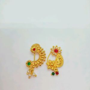 30 Rs Off Brand New Press Nose Ring Nath Combo