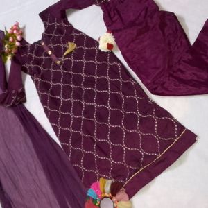 It's Is A Very Pretty Purple Colour Kurta