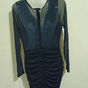 VERY SEXY BLACK NET BODYCON