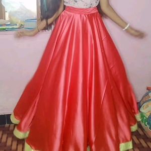 Pinkish Red Lehenga