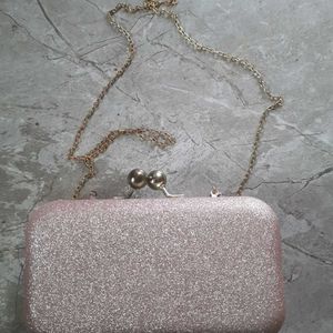 Beautiful peach color clutch