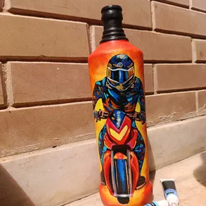 Motorcycle Bottle Art