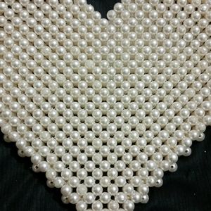 Fancy Handmade Heart-shaped Pearl Bag