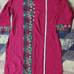 Pink Kurti Straight