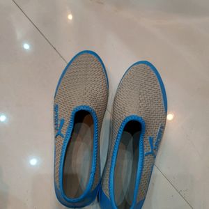 Blue Grey Rubber Shoes