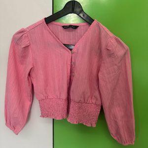 Pink Elegant Top For Girls 8 To 10 Years Old