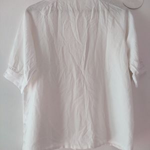 Solid Buttondown Shirt for Women