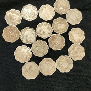 10 Paise Coins - 17 Pieces