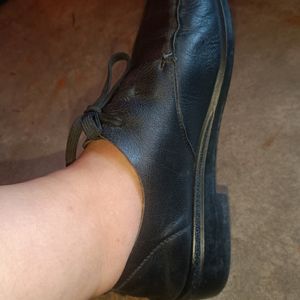 Pure Leather Black Shoe For School And Fomal Wear