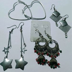 Trendy Silver Earrings