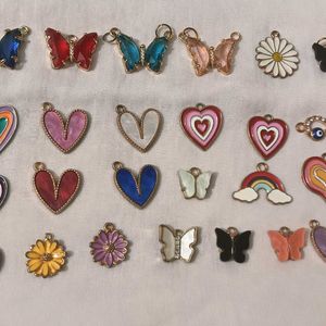 34 Enamel Charms