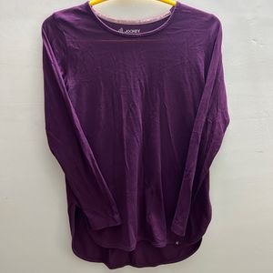 Purple Full Sleeve T Shirt
