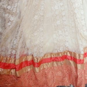 Gown with pant and dupatta