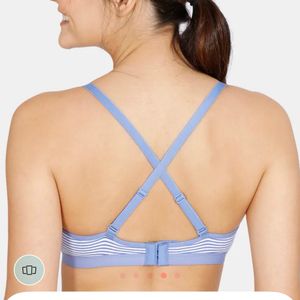 Zivame Striped Non Padded Light Wear Bra