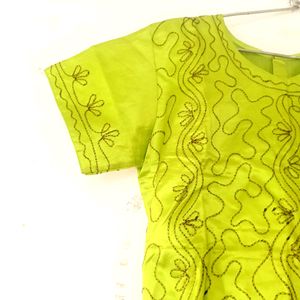 Parrot Green Lehenga Choli